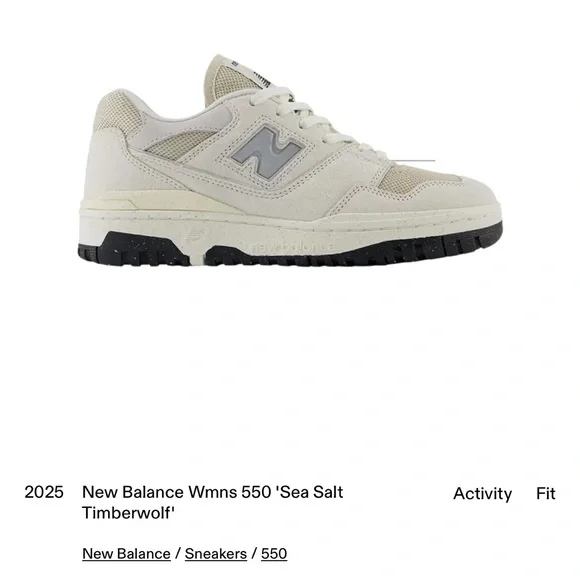 New Balance 550 Sea Salt Timberwolf Sneakers NWT - Picture 6 of 6